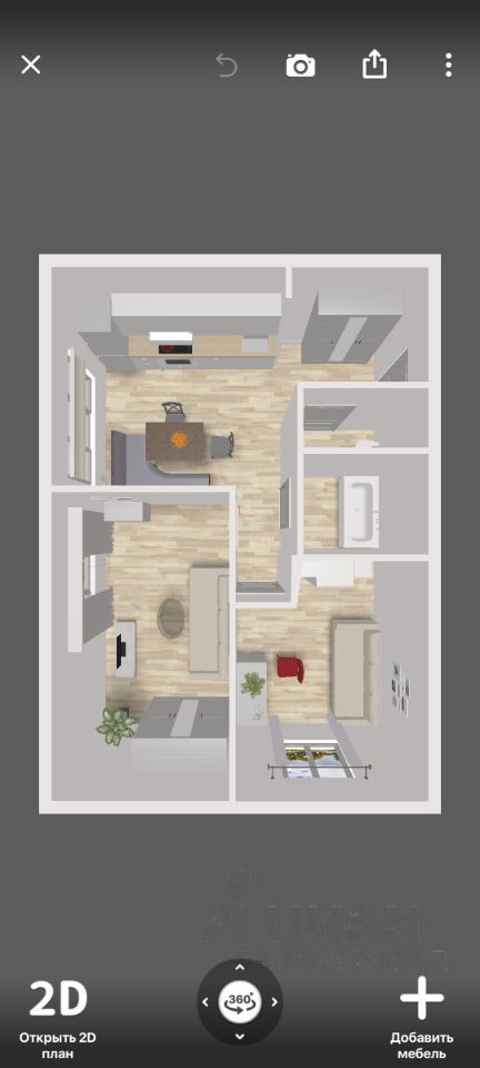 3-комнатная квартира, 51 м² — фото 2