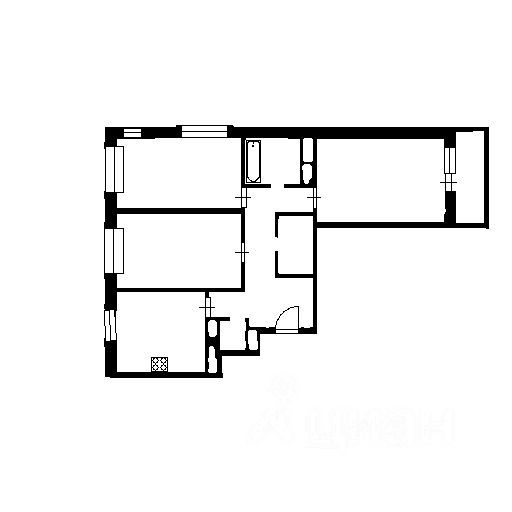 3-комнатная квартира, 89 м² — фото 2