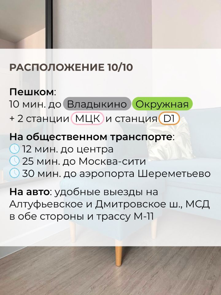 1-комнатная квартира, 40 м² — фото 8