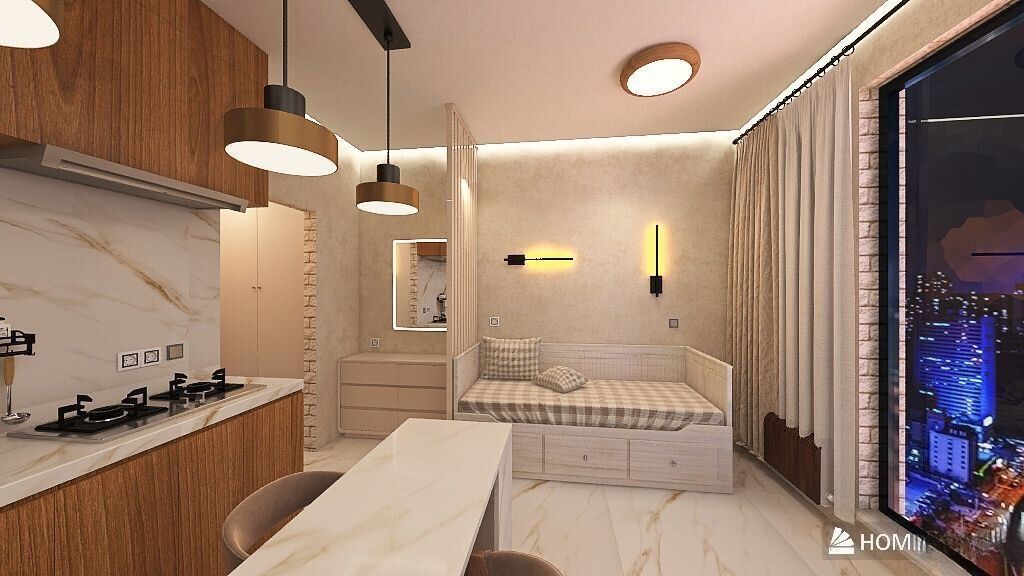 Квартира-студия, 27 м² — фото 2