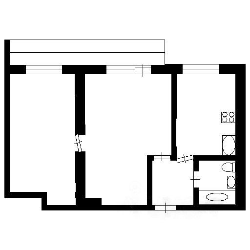 2-комнатная квартира, 52 м² — фото 2