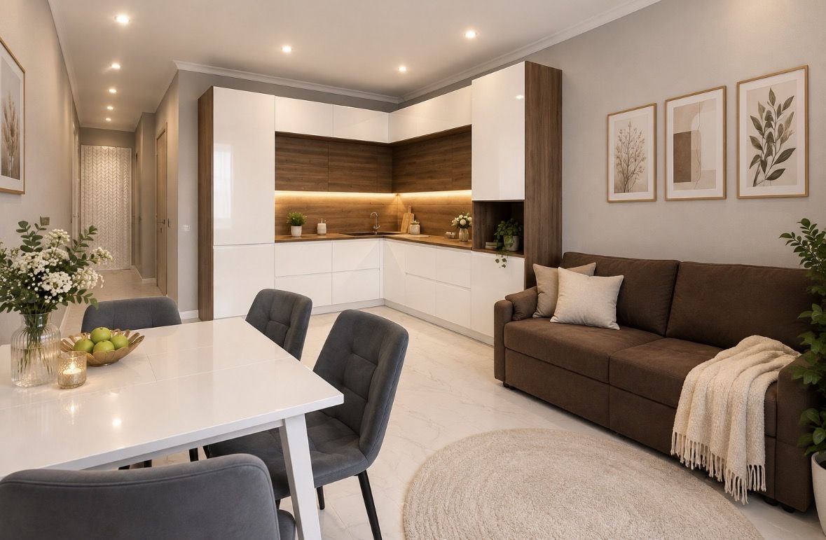 2-комнатная квартира, 57 м² — фото 1