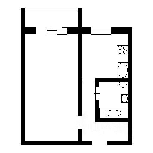 1-комнатная квартира, 35 м² — фото 2