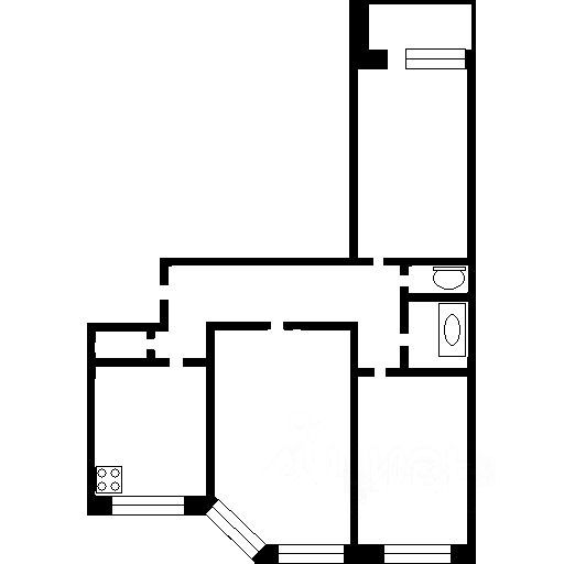 3-комнатная квартира, 75 м² — фото 2