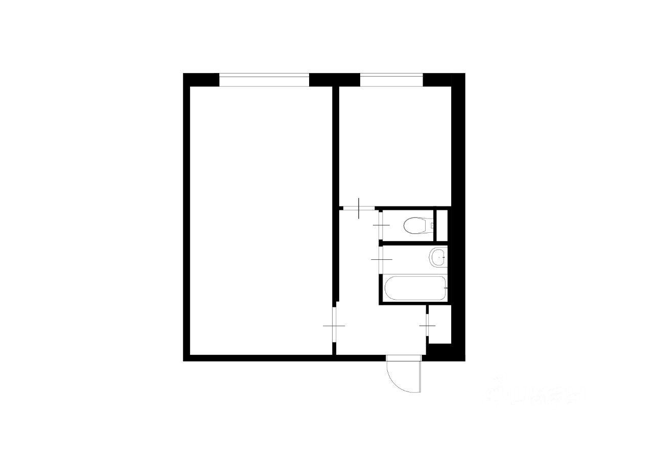 1-комнатная квартира, 35 м² — фото 2