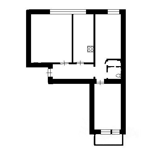 3-комнатная квартира, 68 м² — фото 2