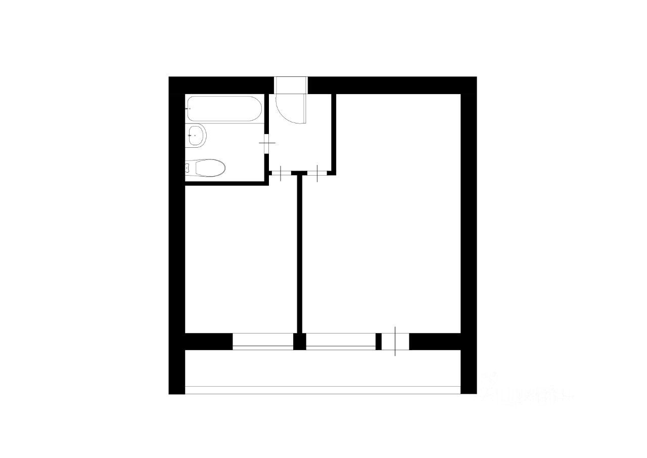 1-комнатная квартира, 35 м² — фото 3