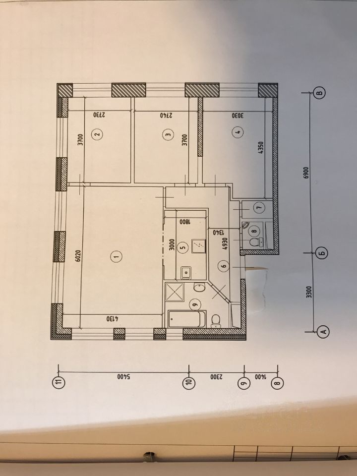 3-комнатная квартира, 80 м² — фото 1