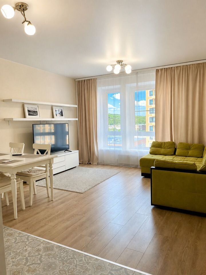 1-комнатная квартира, 50 м² — фото 5