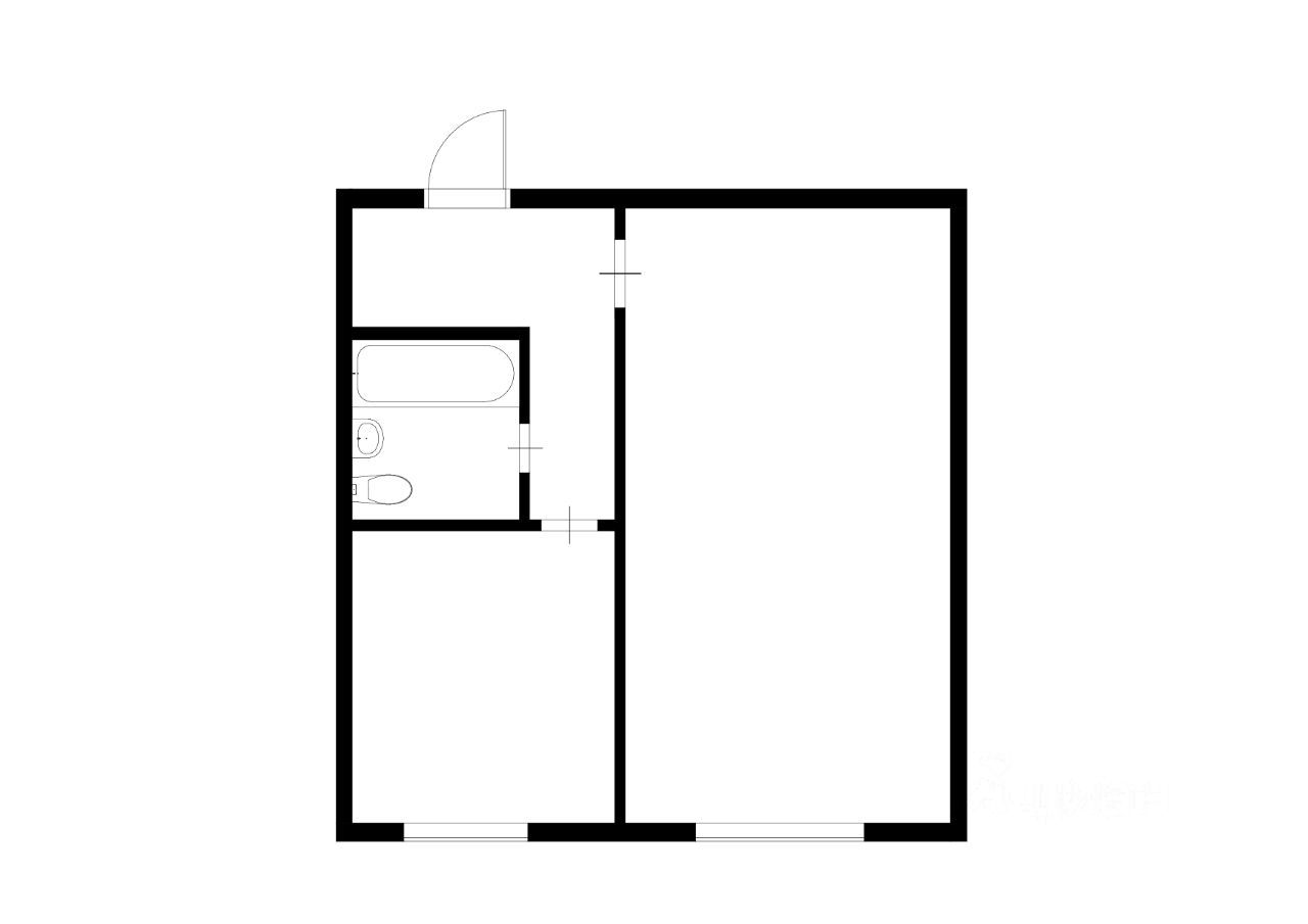 1-комнатная квартира, 35 м² — фото 2