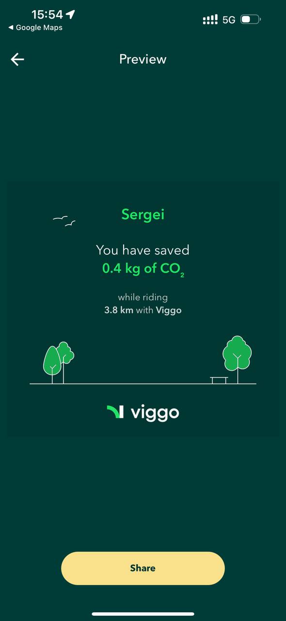 В Дании Viggo, один из агрегаторов такси, делает упор на экологичность. На онбординге рас…, медиа 3