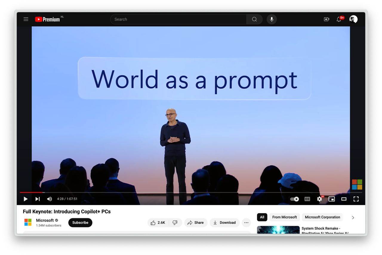 Я за всех нас посмотрел презентацию Microsoft "Copilot+PC". — Заслуживает внимания? — Нет…