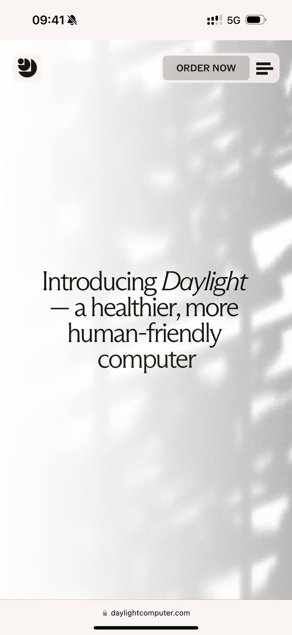 Daylight Computer перестали быть тизером-заглушкой и стали промо. Более уместное место, д…
