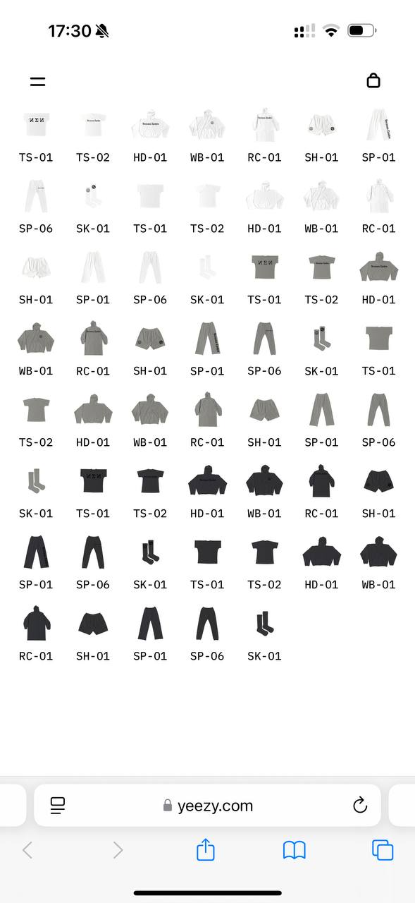 У YEEZY новая версия сайта в честь выхода новой коллекции. Ye вместе с Гошей Рубчинским п…, медиа 4