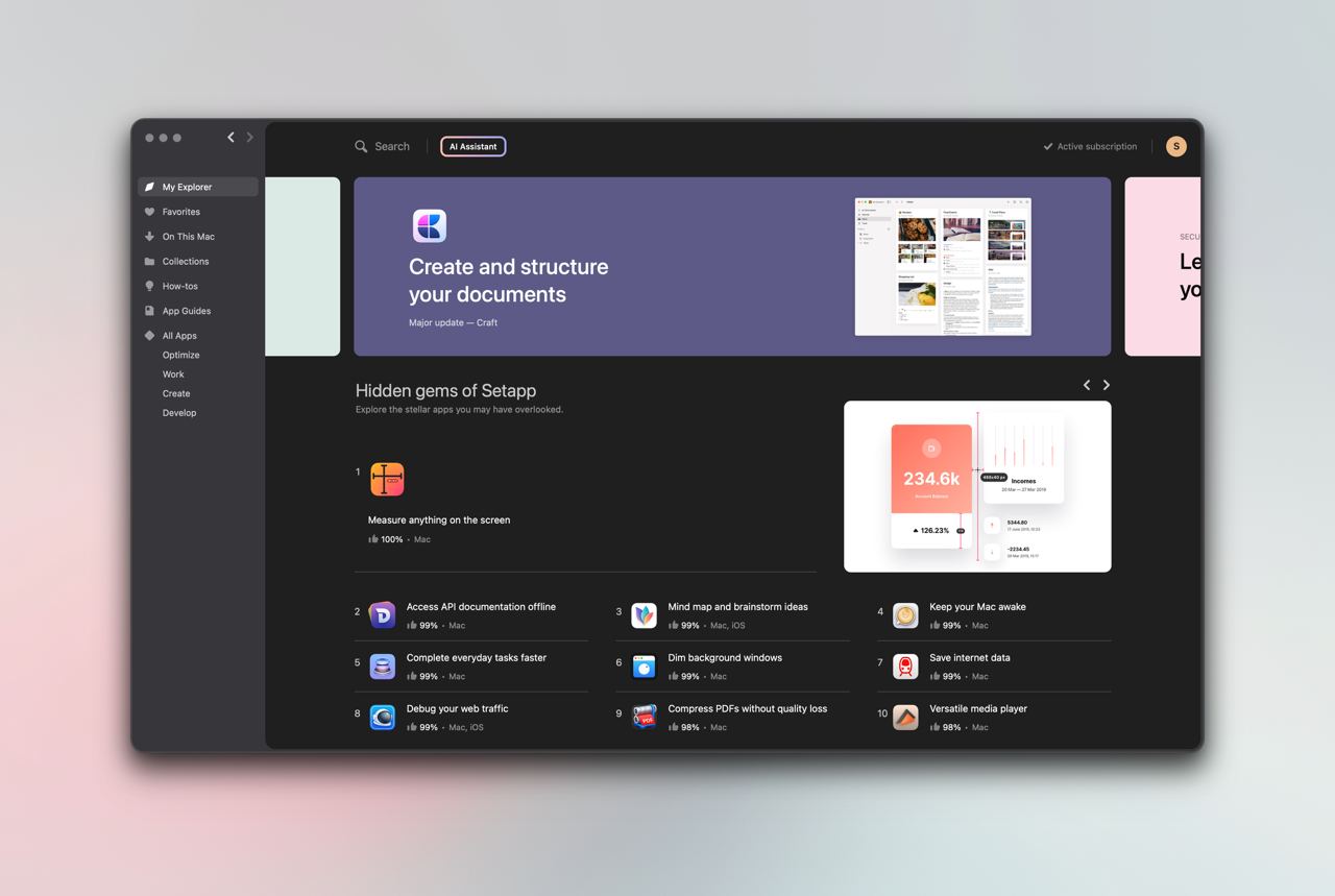 Setapp — альтернатива AppStore с подписочной моделью. 10$ за весь каталог приложений. Вче…