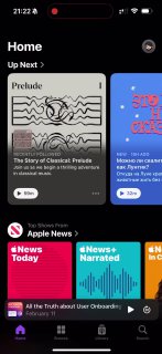 The main hero of the update is the built-in Podcasts app.