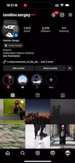 Instagram cheerfully reports that I have a new way to hand over my Instagram profile. Look, what a card, it is practically your little badge! We all work for Mark Leo Tolstoy.