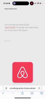 A site with several brand stories.