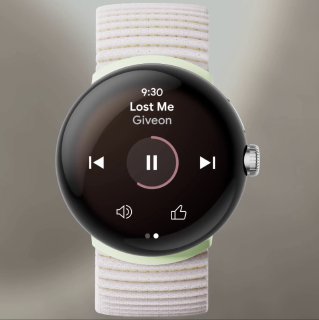 On WearOS, tuned for Google watches and the round form factor, the time indicator, scrollbars, and button layouts sit on a circle — sexy ✨