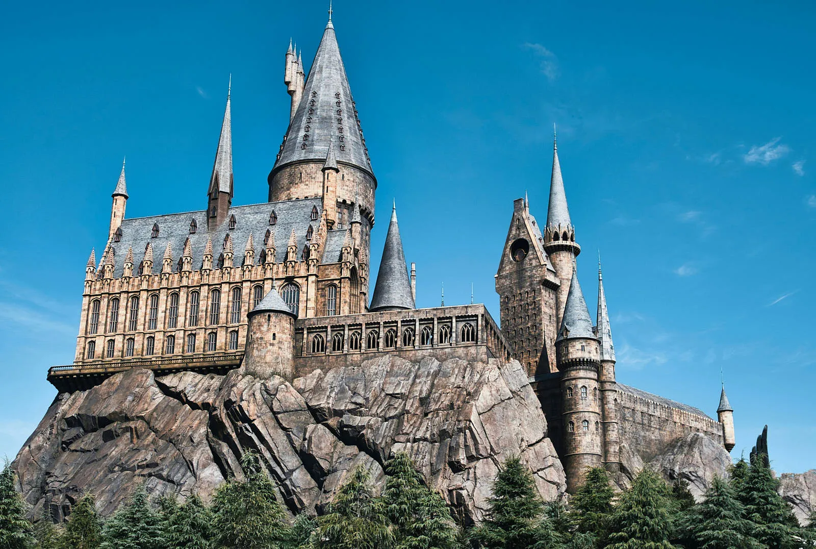 По сравнению с Диснейлендом, USJ ориентирован на более возрастную аудиторию: многие из самых популярных аттракционов требуют от посетителей роста не менее 132 сантиметров