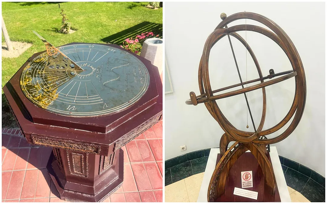 В отреставрированном здании выставлены научные инструменты того времени и экспонаты, рассказывающие об Улугбеке