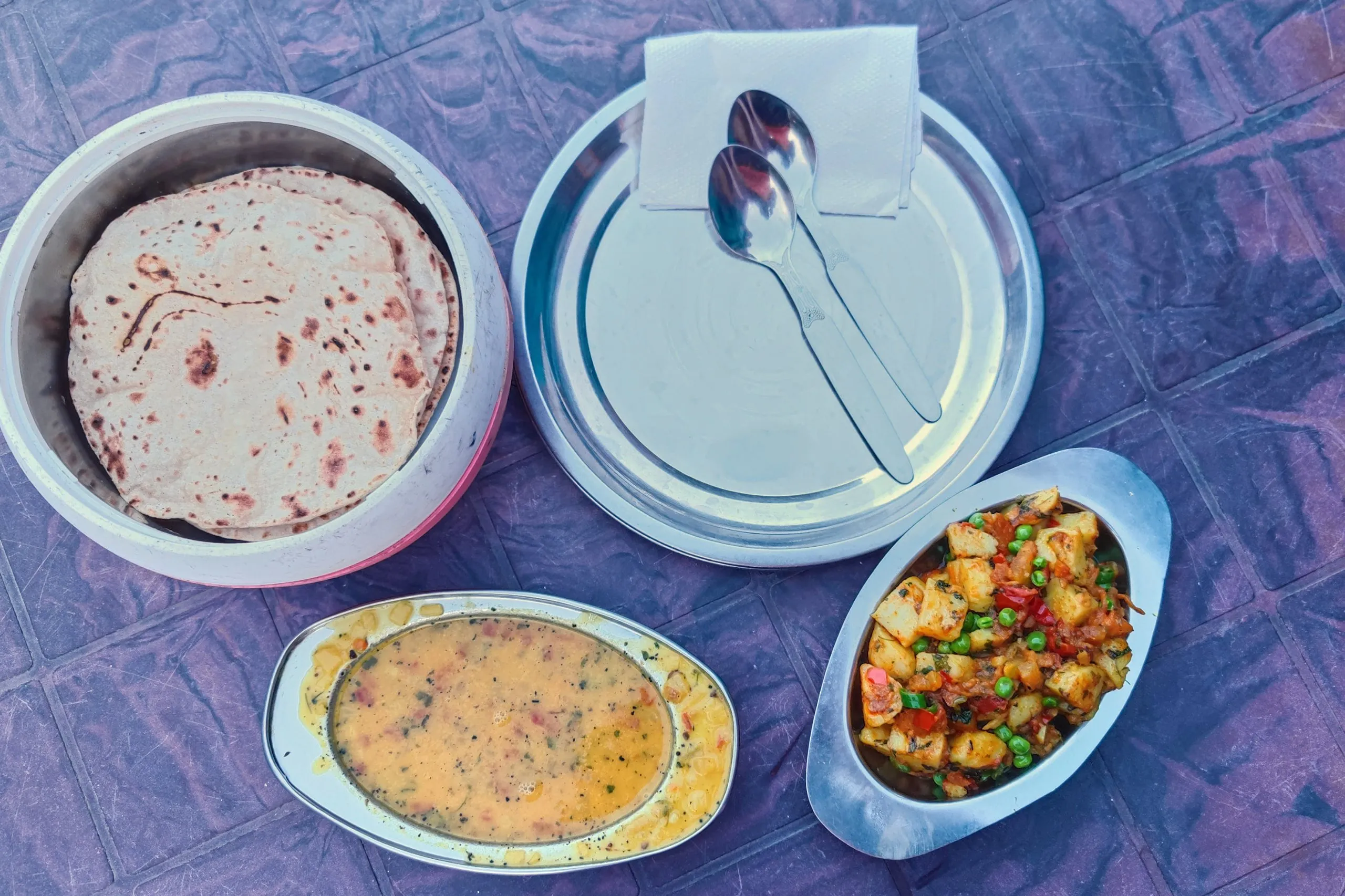 Dal-fry,Aloo-gobi