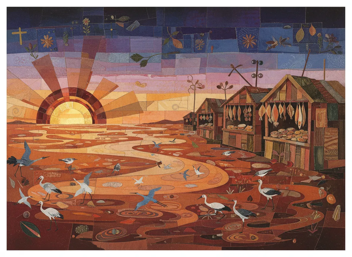 Wudi Mudflat Coastal Town