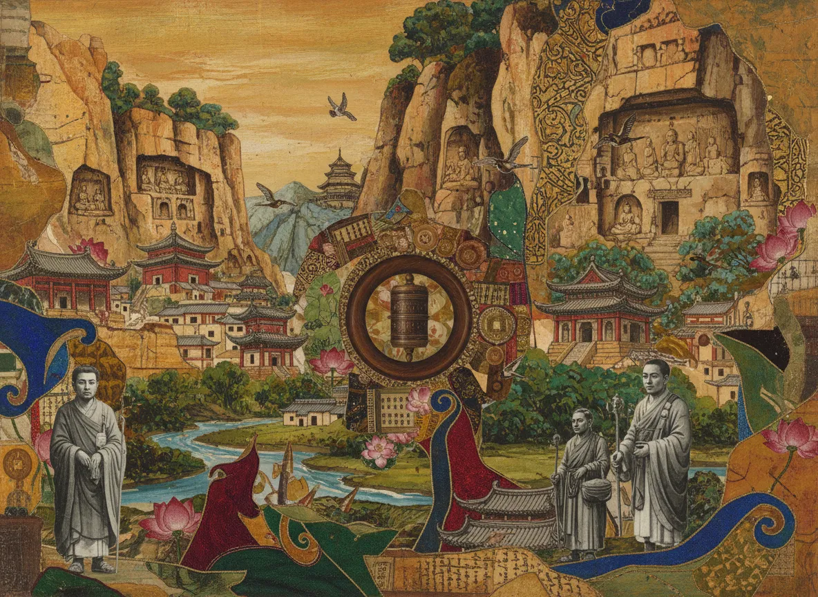 Hexi Buddhist Cliff-Temple Town