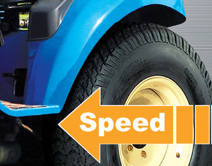 Минитрактор Mitsubishi LS J 27 с кабиной  - Высокая скорость движения