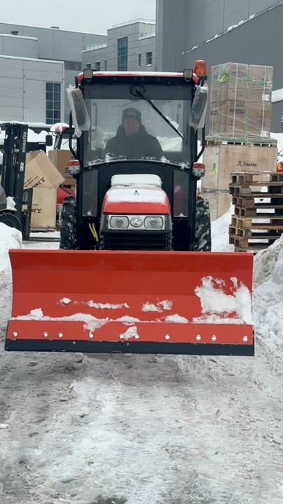 Трактор Kubota L3408 для уборки снега ❄️