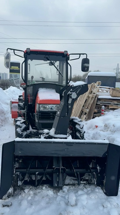 Трактор Kubota L 3408 и шнекоротор ZimAni DST 140 . Профессиональная уборка снега ❄️