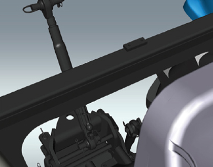 Трактор LS PLUS 90 CABIN - Улучшенный задний вид