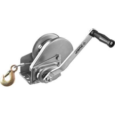 Лебедка ручная барабанная ЗУБР Профессионал 0,9 т 10 м (тяговая, ленточная) - изображение 8