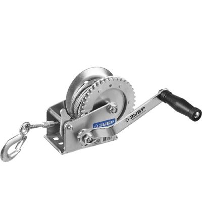 Лебедка ручная барабанная ЗУБР Профессионал 0,9 т 8 м (тяговая, тросовая) - изображение 12