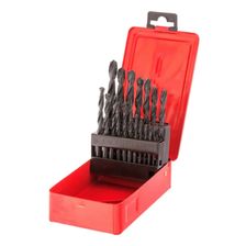 Набор сверл по металлу, 1-10 мм, (через 0.5 мм +3.2 и 4.8 мм), HSS, 21 шт, металлический бокс - изображение 3