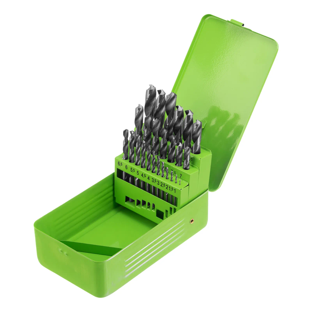 Набор сверл по металлу, 1-13 мм, 25 шт, HSS, в металлической коробке Сибртех - изображение 2