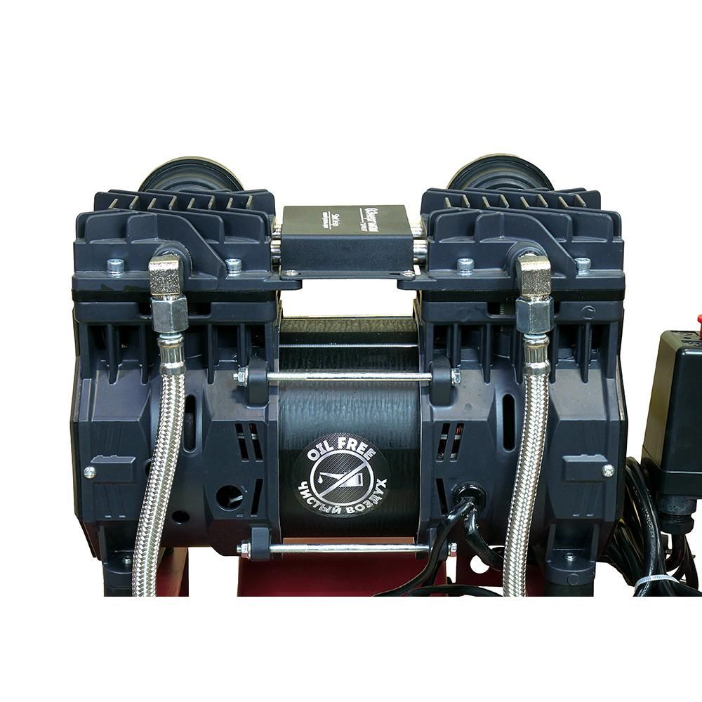 Компрессор безмасляный ВК1-24БМ Энергомаш ГАРАНТ 1,5кВт,240л/мин, ресивер 24л, бесшумный - изображение 10