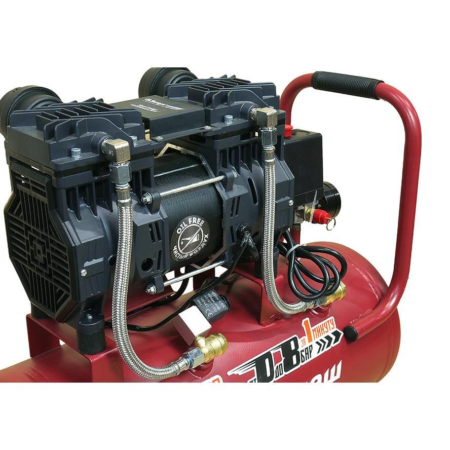 Компрессор безмасляный ВК1-24БМ Энергомаш ГАРАНТ 1,5кВт,240л/мин, ресивер 24л, бесшумный - изображение 3