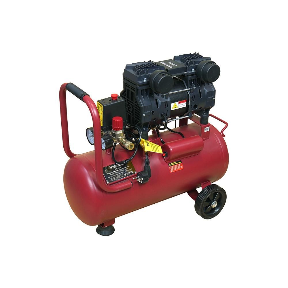 Компрессор безмасляный ВК1-24БМ Энергомаш ГАРАНТ 1,5кВт,240л/мин, ресивер 24л, бесшумный - изображение 4