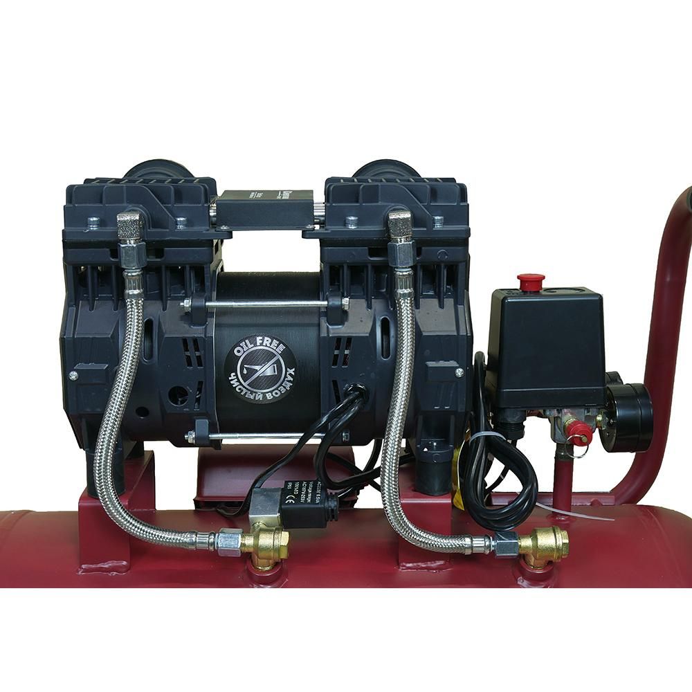 Компрессор безмасляный ВК1-50БМ Энергомаш ГАРАНТ 1,5кВт, 240л/мин, ресивер 50л, бесшумный - изображение 10