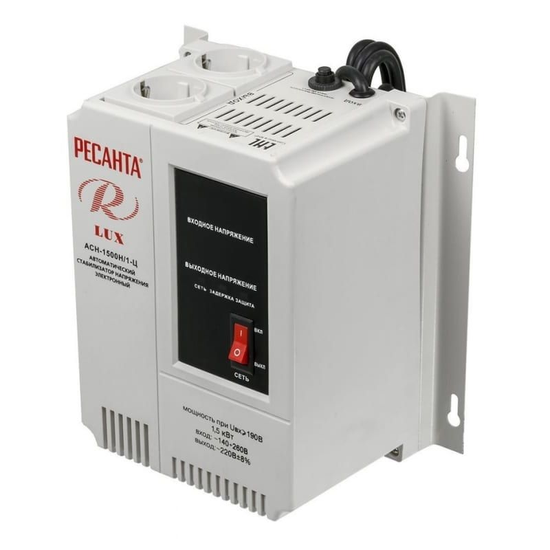 Стабилизатор Ресанта АСН-1 500Н/1-Ц Lux