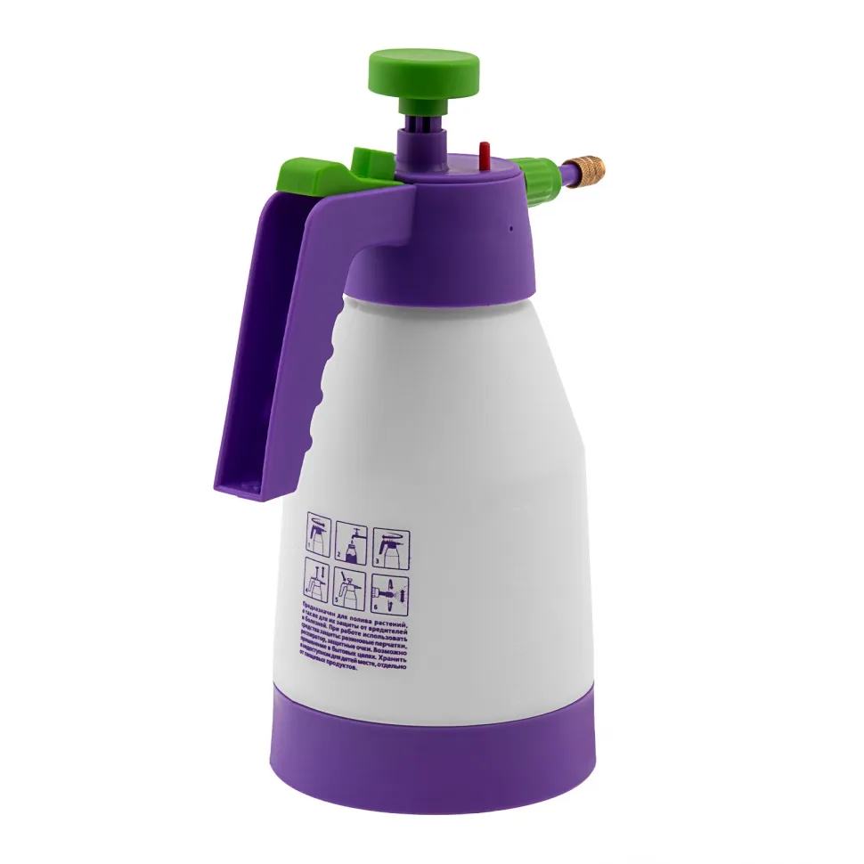 Опрыскиватель ручной, усиленный 1 л, с насосом, поворотный распылитель, клапан сброса давления Palis - изображение 4