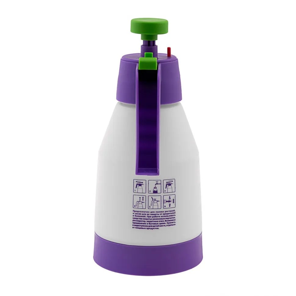 Опрыскиватель ручной, усиленный 1 л, с насосом, поворотный распылитель, клапан сброса давления Palis - изображение 5