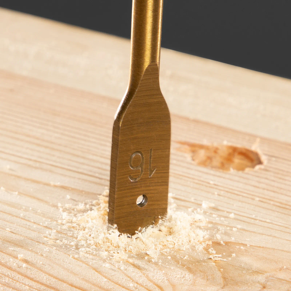 Набор сверл перовых по дереву, 10-12-14-16-18-20-22-25 мм, 8 шт, деревянный кейс Matrix - изображение 5