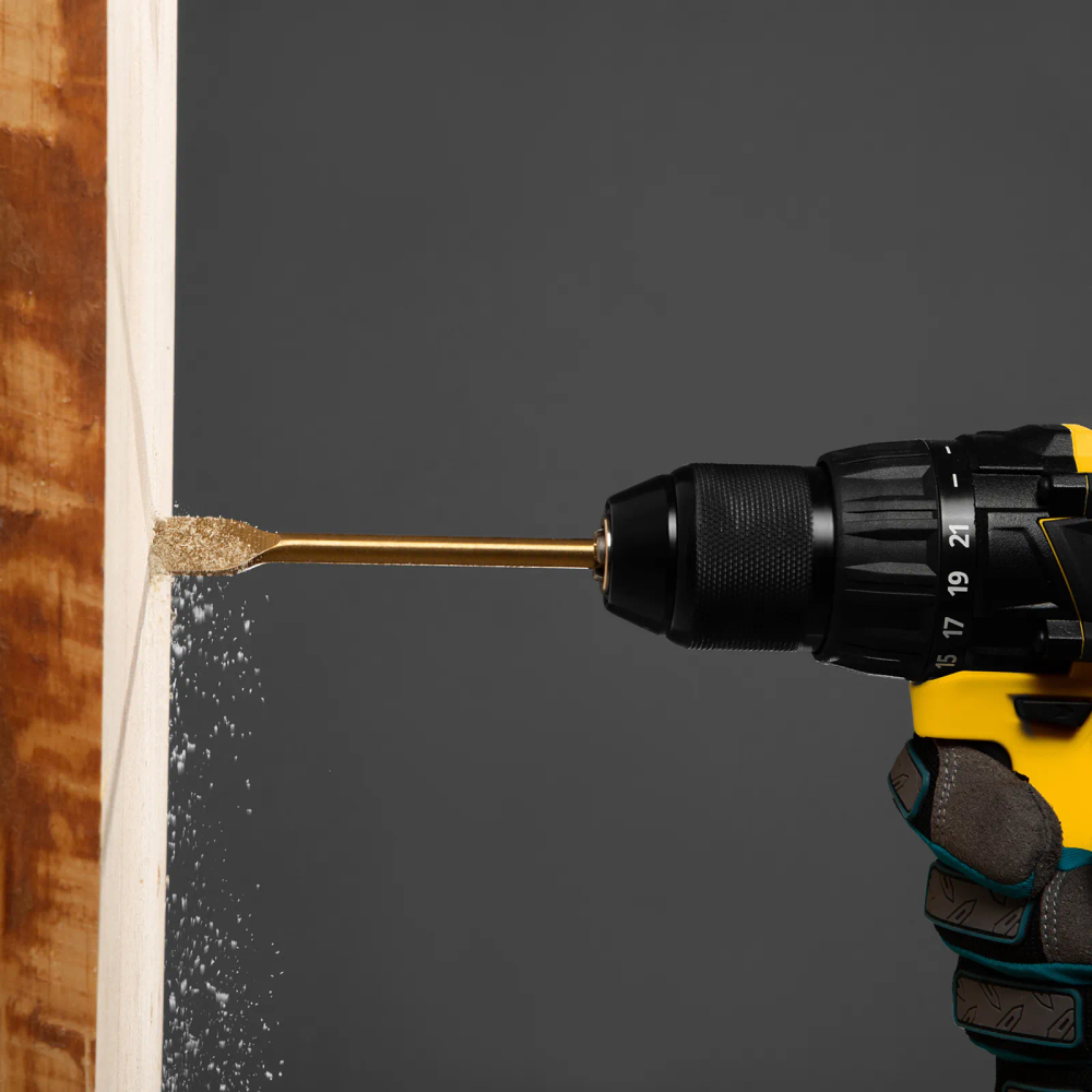 Набор сверл перовых по дереву, 10-12-14-16-18-20-22-25 мм, 8 шт, деревянный кейс Matrix - изображение 6