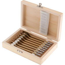 Набор сверл перовых по дереву, 10-12-14-16-18-20-22-25 мм, 8 шт, деревянный кейс Matrix - изображение 8