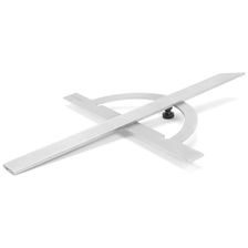 Угломер-транспортир мод. УТ 10-170° (150x300мм 1°) регулир.рейка (ГРСИ №83810-21)  КЛБ - изображение 7