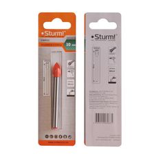 Сверло по стеклу и кафелю, 10мм, круглый хвостовик, 2 грани, Sturm! - изображение 5