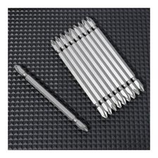 Набор двухсторонних бит 10 шт DELI DL6903 PH2х110мм, сталь S2 с твердостью 58-60HRC, пласт.кейс - изображение 10