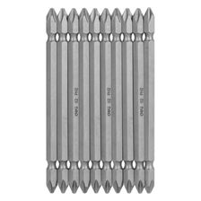 Набор двухсторонних бит 10 шт DELI DL6903 PH2х110мм, сталь S2 с твердостью 58-60HRC, пласт.кейс - изображение 8